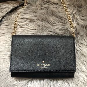 Black Kate Spade crossbody bag